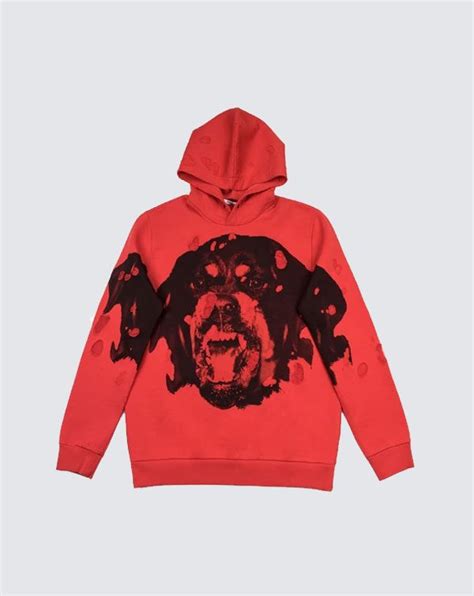 givenchy rottweiler dsquared|Givenchy hoodie distressed.